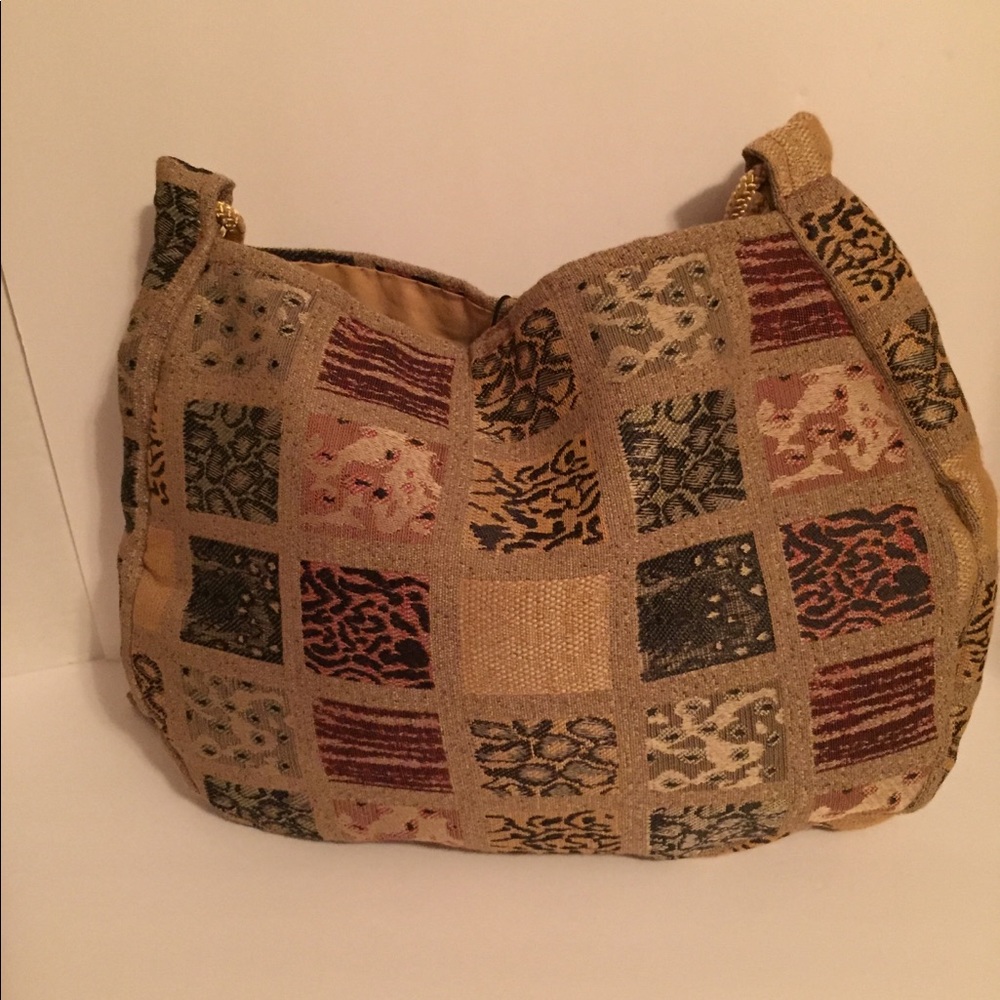 Handmade Tote From Repurposed Textiles - Picture 2 of 6